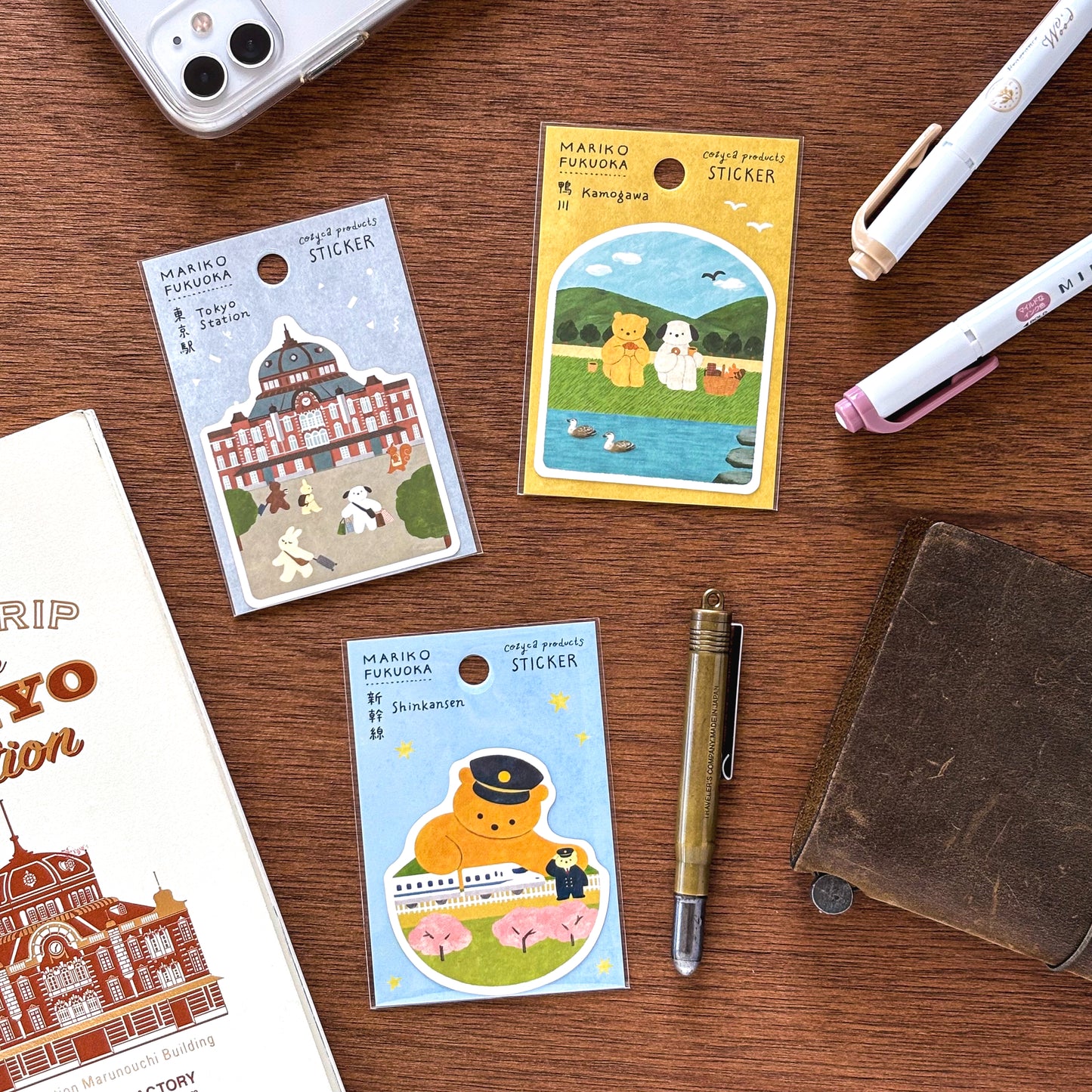 Mariko Fukuoka / Vinyl Sticker - Shinkansen (Bullet Train)