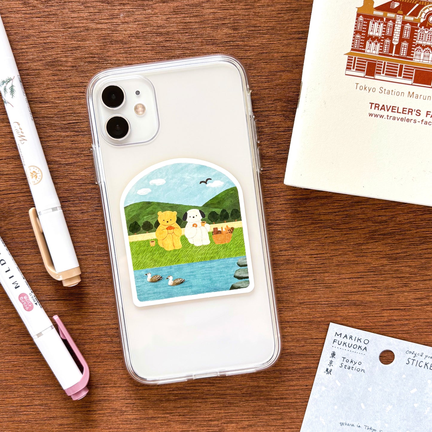 Mariko Fukuoka / Vinyl Sticker - Picnic