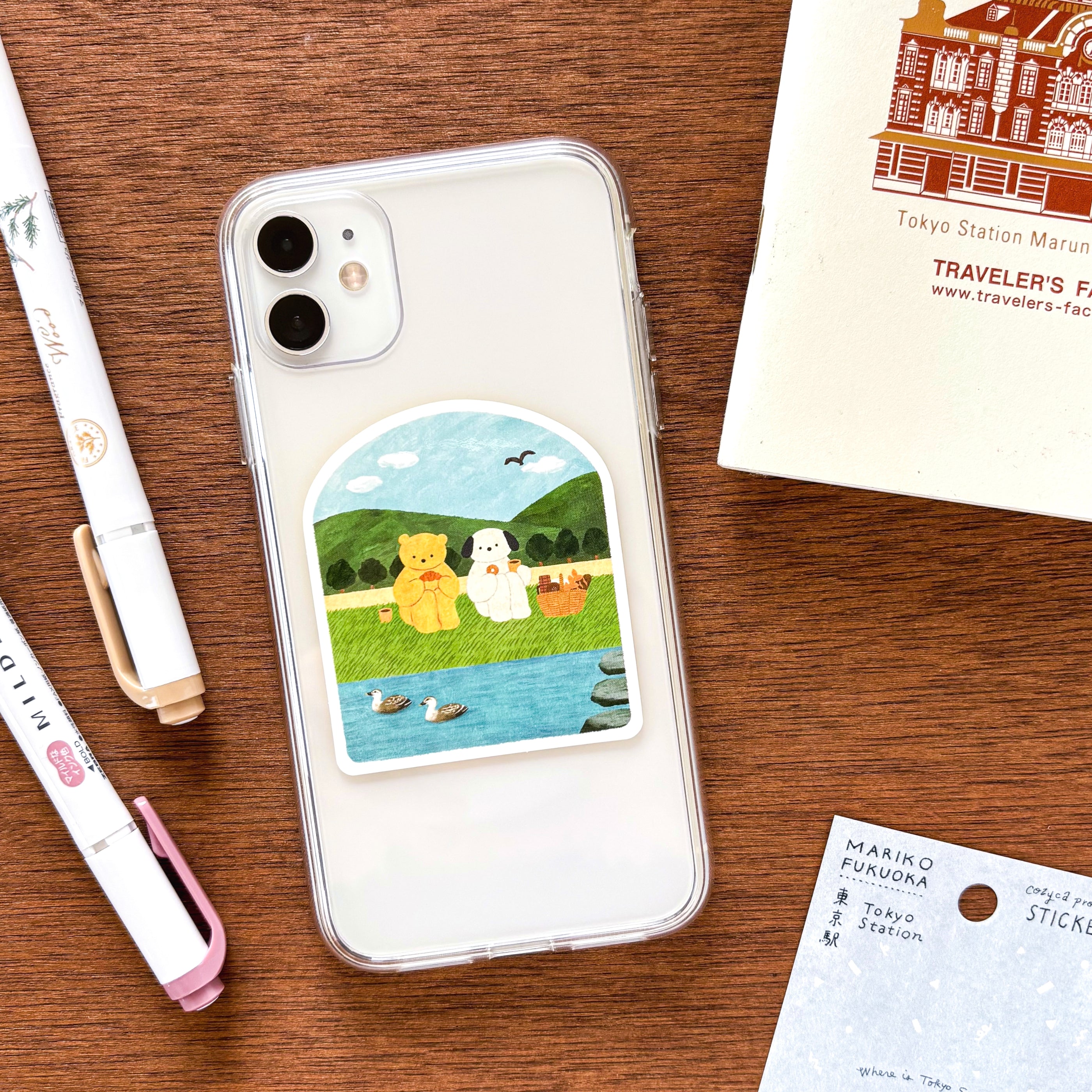 Mariko Fukuoka / Vinyl Sticker - Picnic