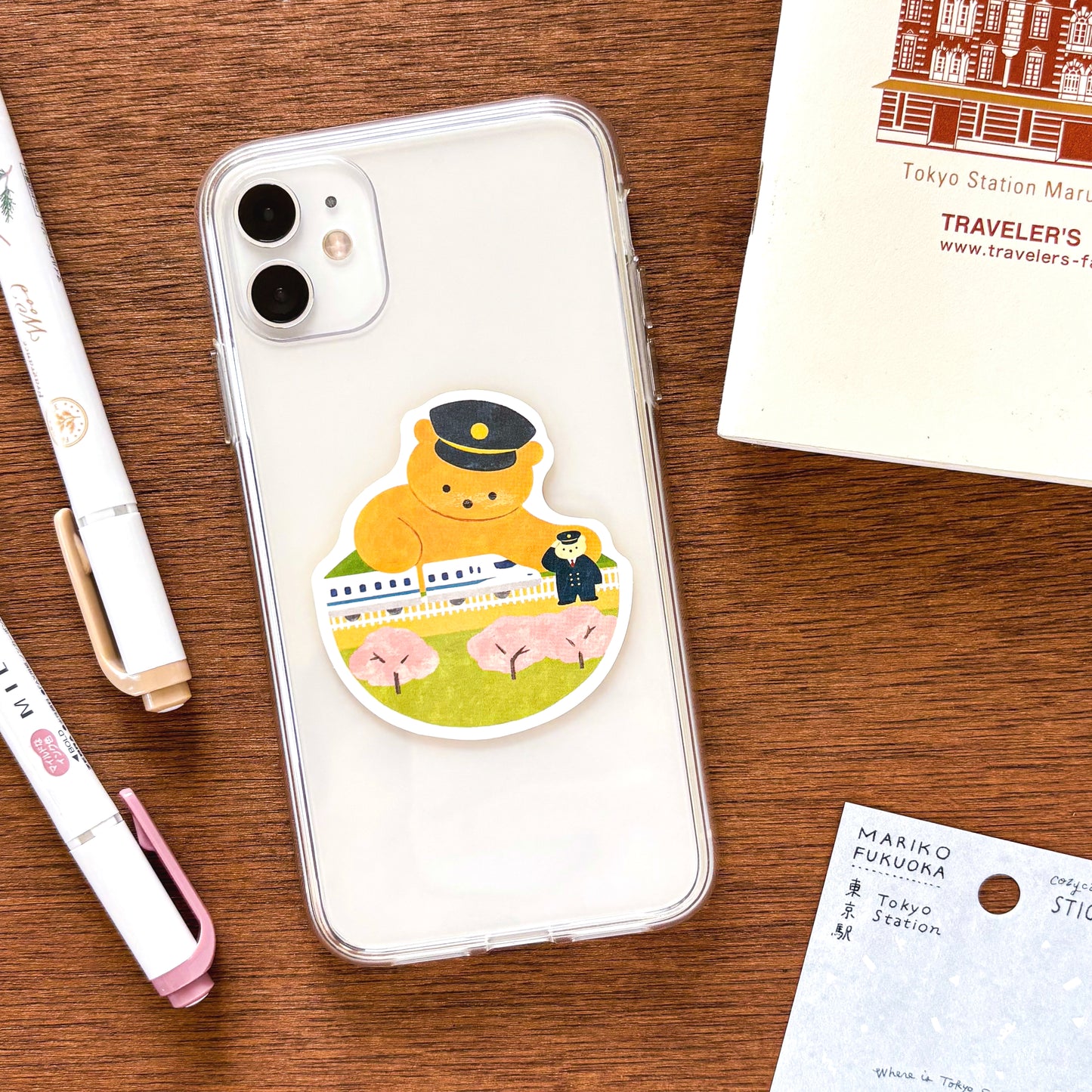 Mariko Fukuoka / Vinyl Sticker - Shinkansen (Bullet Train)