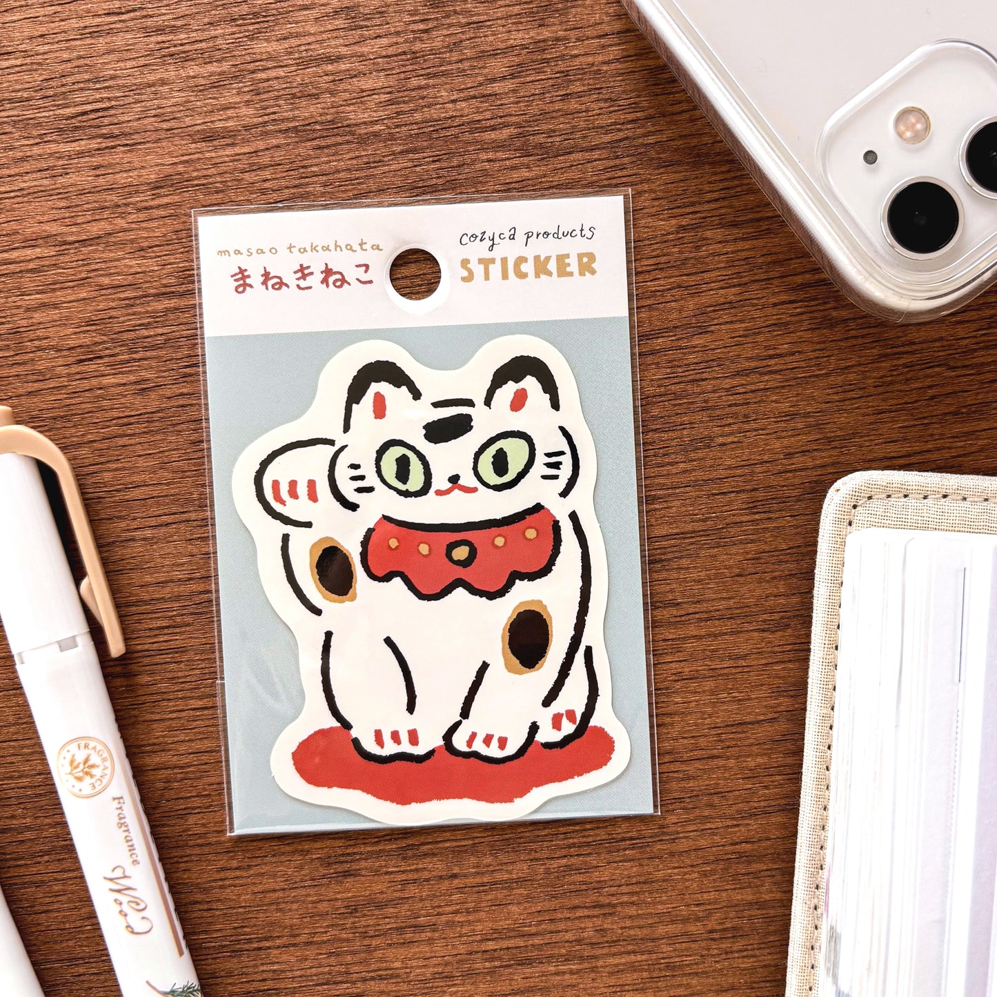 Masao Takahata / Vinyl Sticker - Beckoning Cat