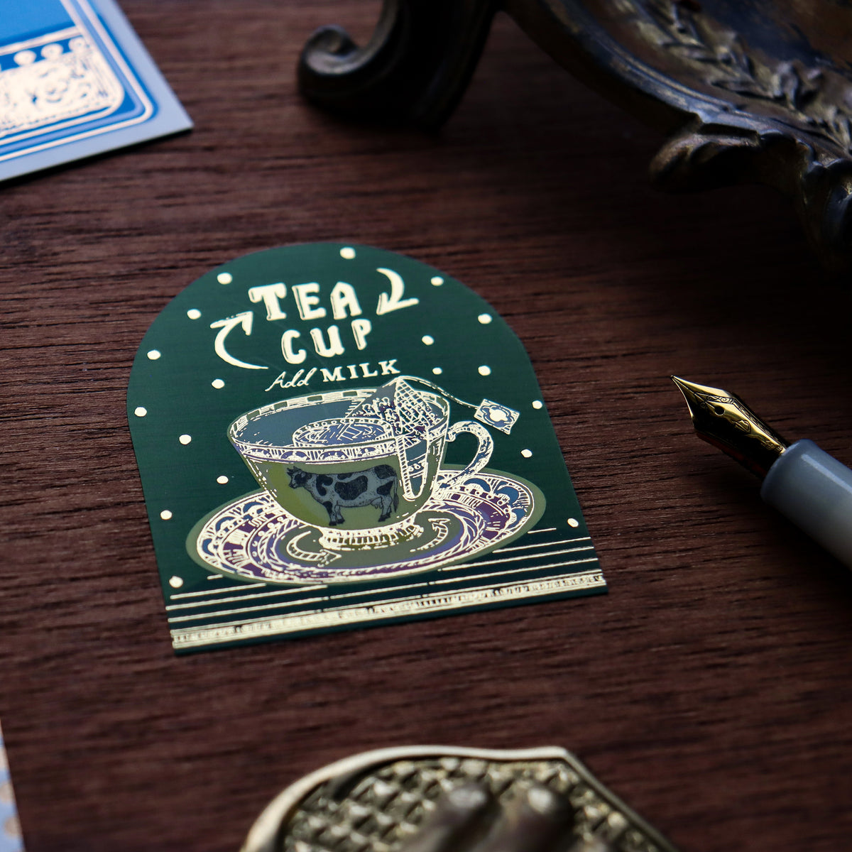 Aya Inoue / Clear Shiny Sticker - Tea Cup