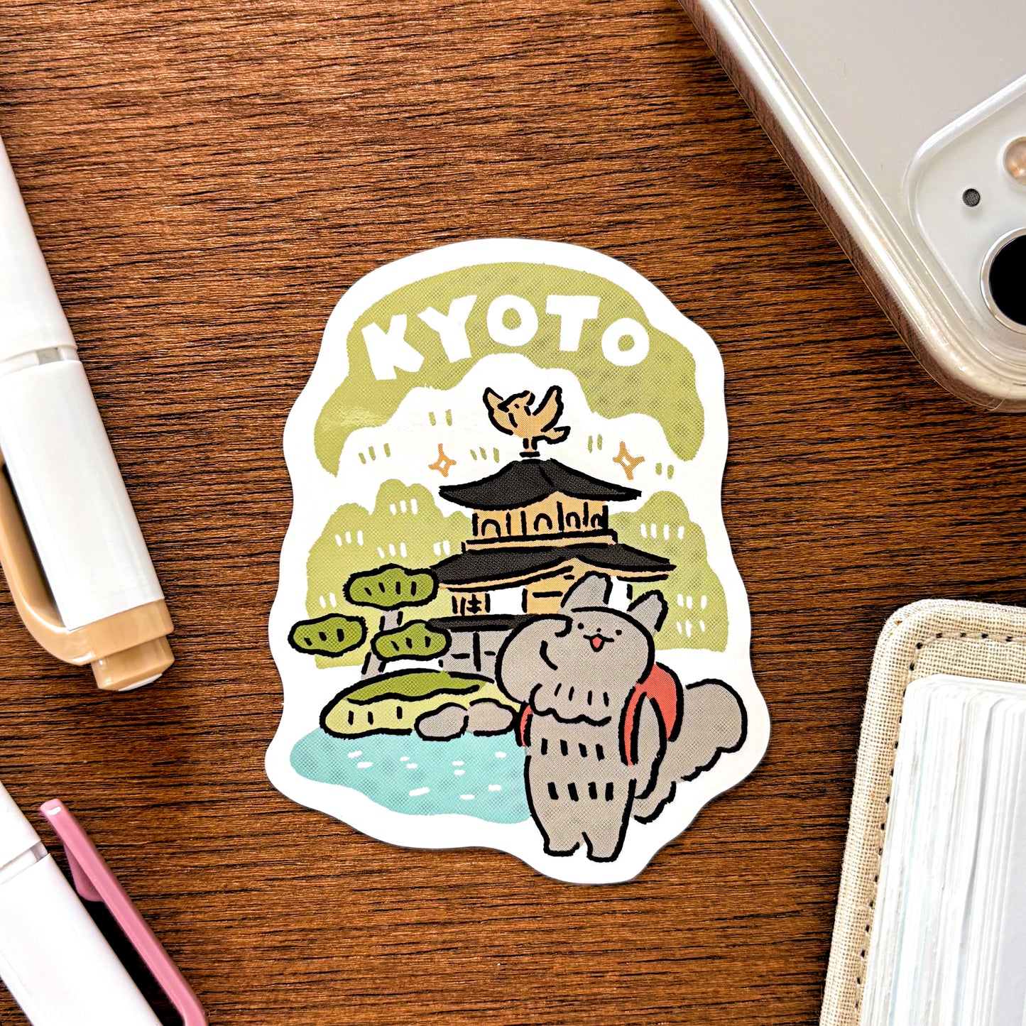 Masao Takahata / Vinyl Sticker - Trip to Kyoto