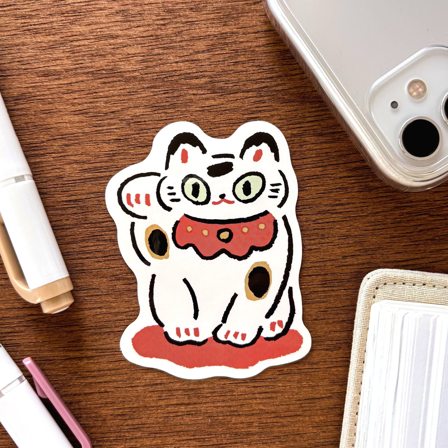 Masao Takahata / Vinyl Sticker - Beckoning Cat