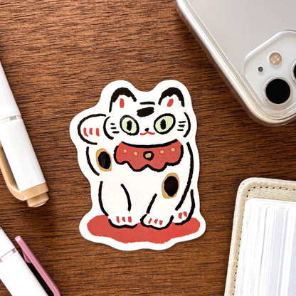 Masao Takahata / Vinyl Sticker - Beckoning Cat