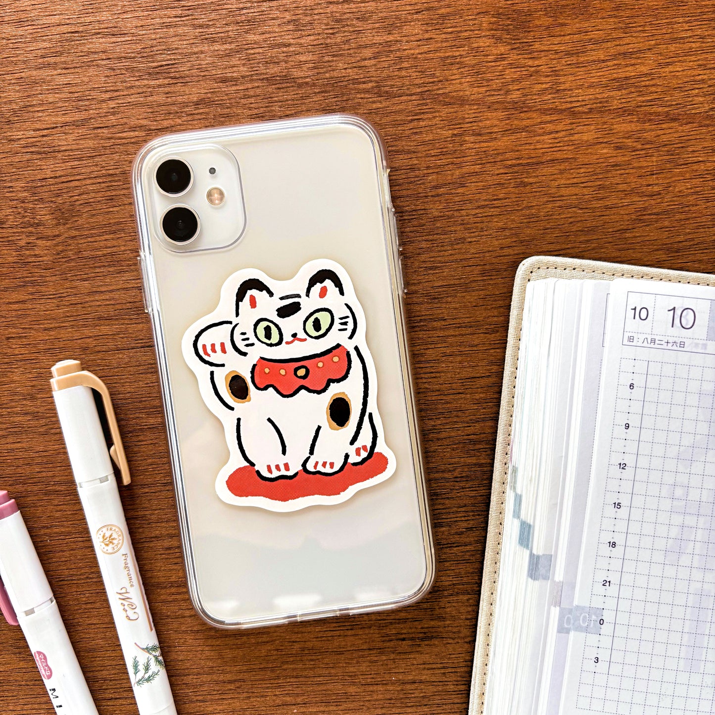 Masao Takahata / Vinyl Sticker - Beckoning Cat