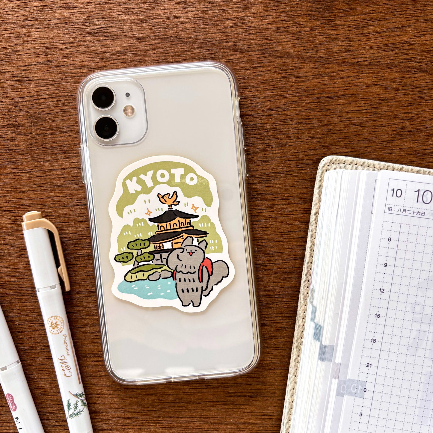 Masao Takahata / Vinyl Sticker - Trip to Kyoto