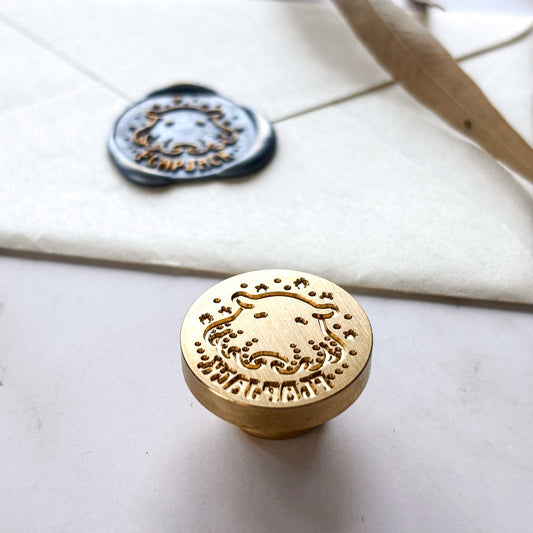 Obi1 / Sealing Wax Head Piece - Flapjack Octopus