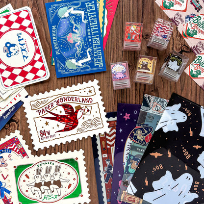 Obi1 / Shiny Die-cut Postcard - Paper Wonderland