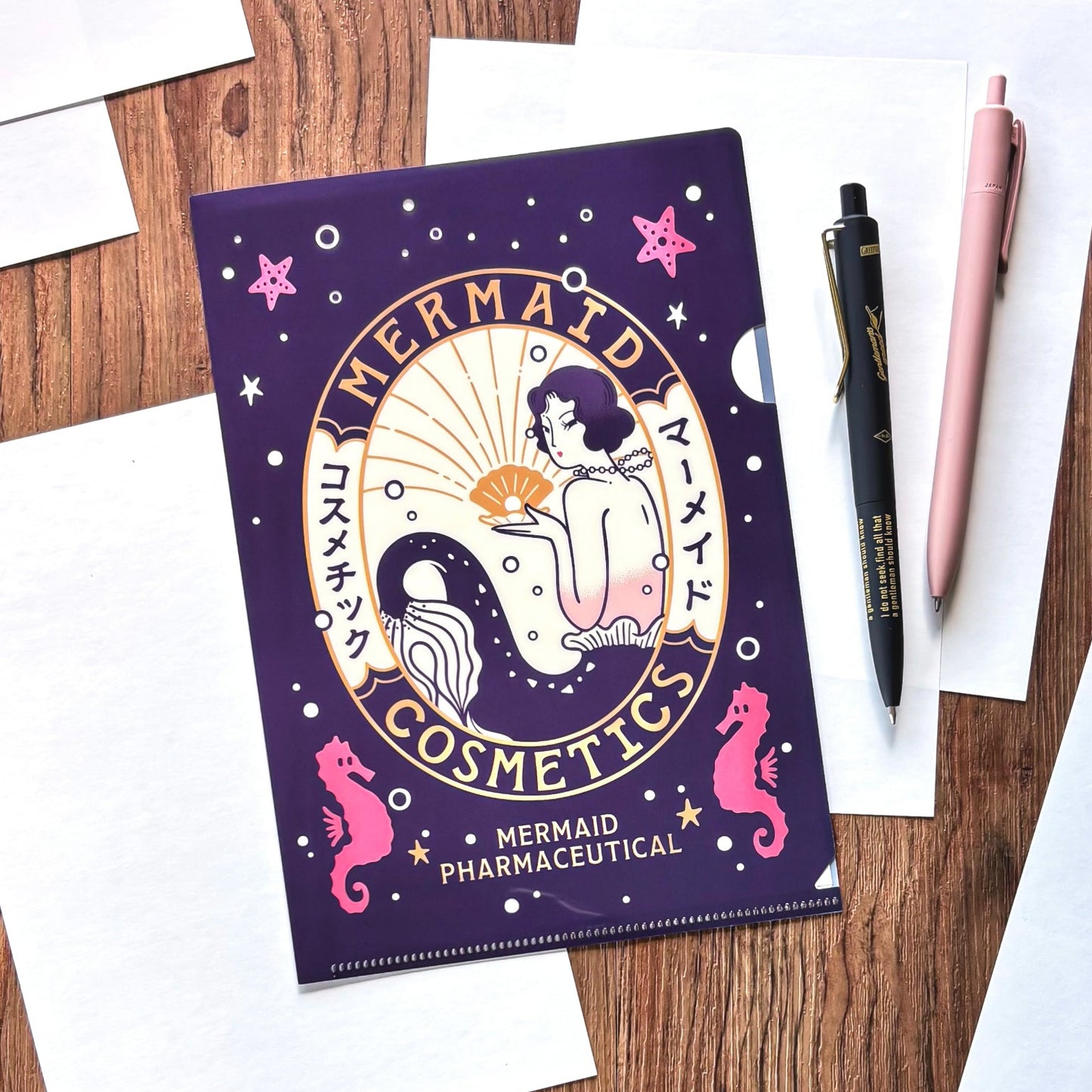 Obi1 / Clear Folder - Mermaid Cosmetics (A5 Size)