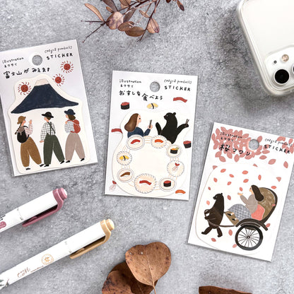 Necktie / Vinyl Sticker - Sushi Party