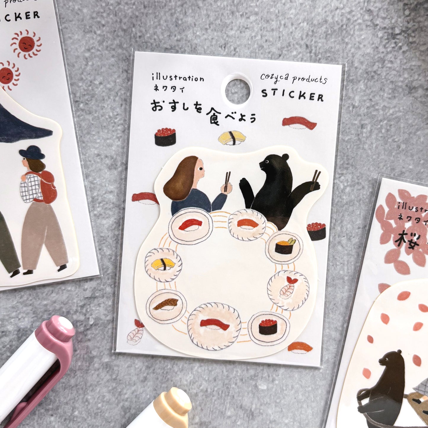 Necktie / Vinyl Sticker - Sushi Party