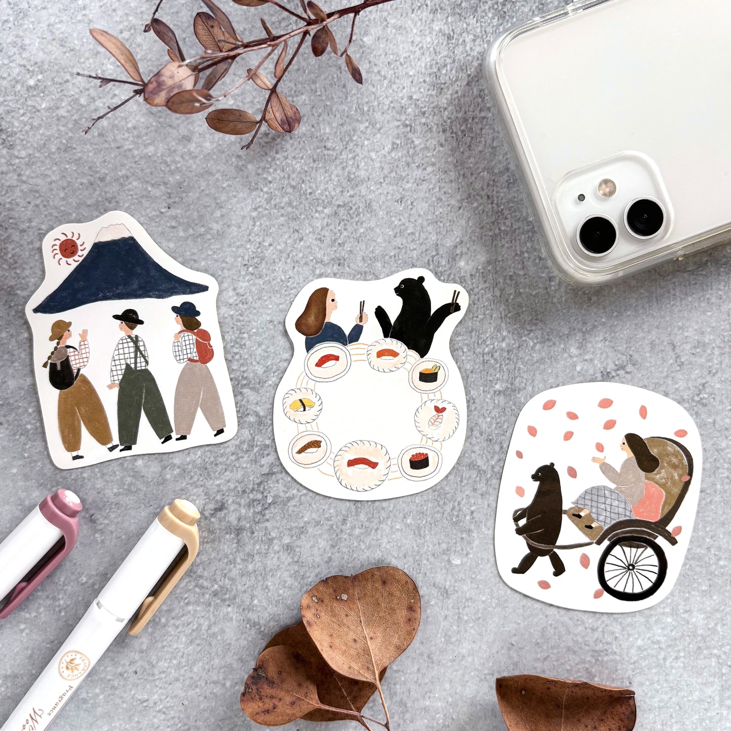 Necktie / Vinyl Sticker - Sushi Party