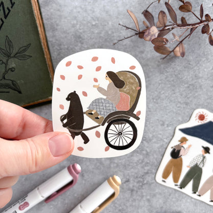 Necktie / Vinyl Sticker - Cherry Blossoms