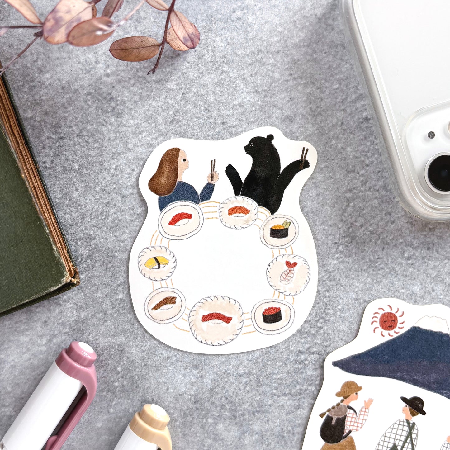 Necktie / Vinyl Sticker - Sushi Party
