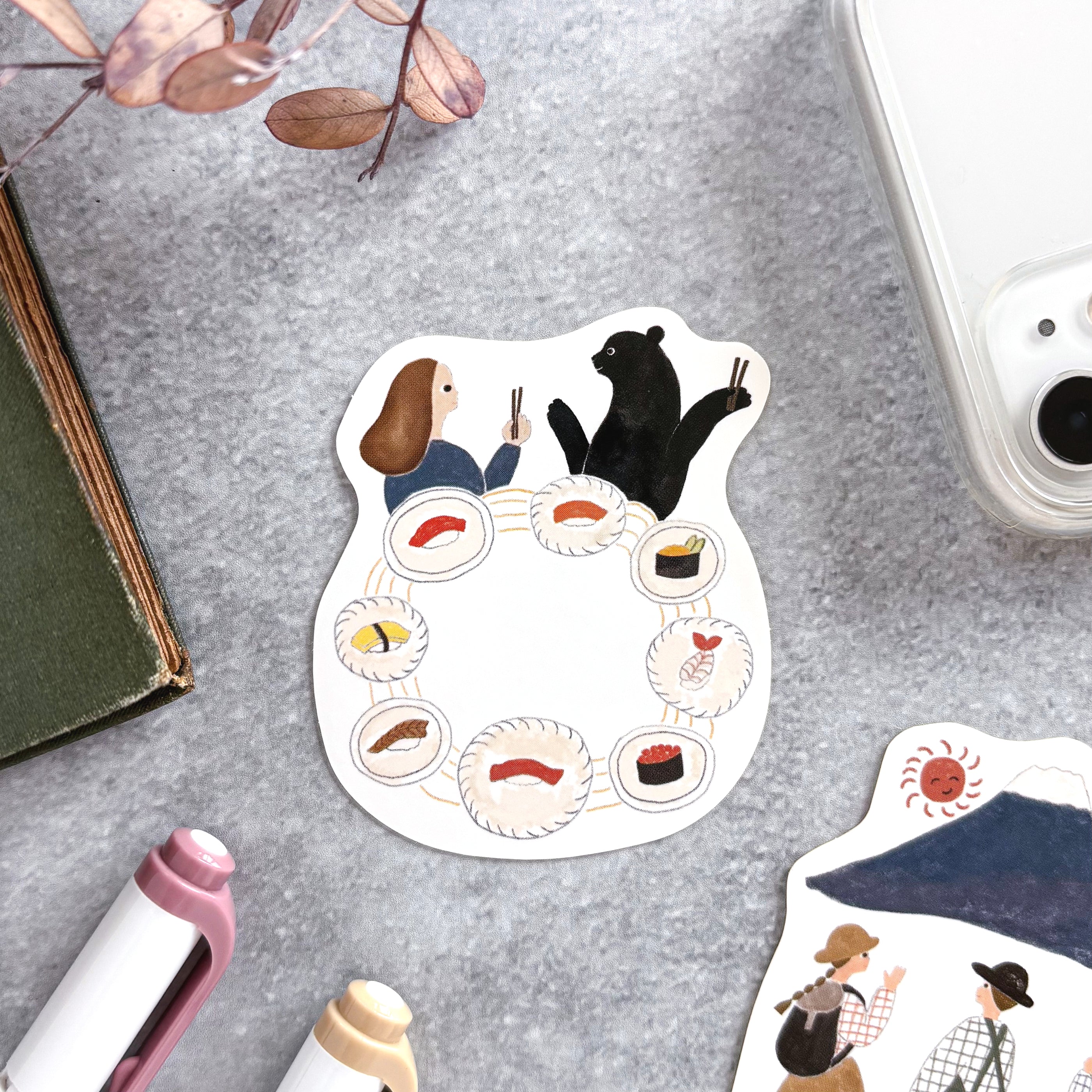 Necktie / Vinyl Sticker - Sushi Party