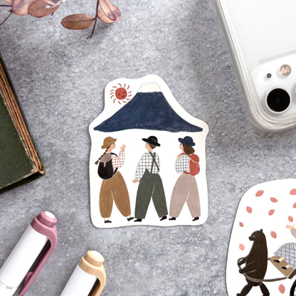 Necktie / Vinyl Sticker - Mt Fuji