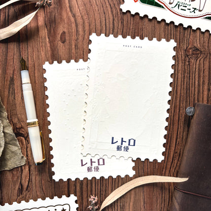 Obi1 / Shiny Die-cut Postcard - Retro Post