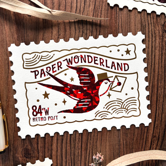 Obi1 / Shiny Die-cut Postcard - Paper Wonderland
