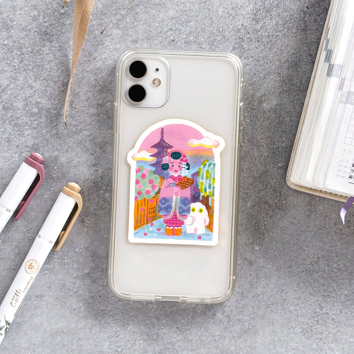 Yuki Itoi / Vinyl Sticker - Maiko in Kyoto