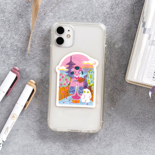 Yuki Itoi / Vinyl Sticker - Maiko in Kyoto