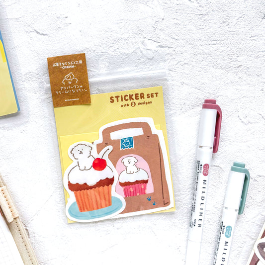 Furukawa Paper / Vinyl Sticker - Dog (Set of 3 Stickers)