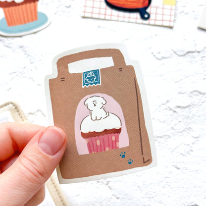 Furukawa Paper / Vinyl Sticker - Dog (Set of 3 Stickers)