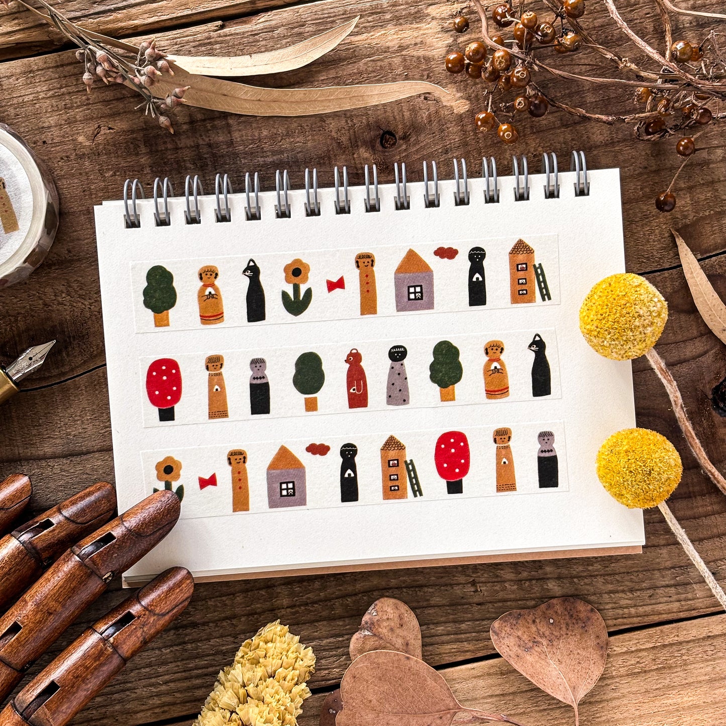 Necktie / Washi Tape - Kokeshi