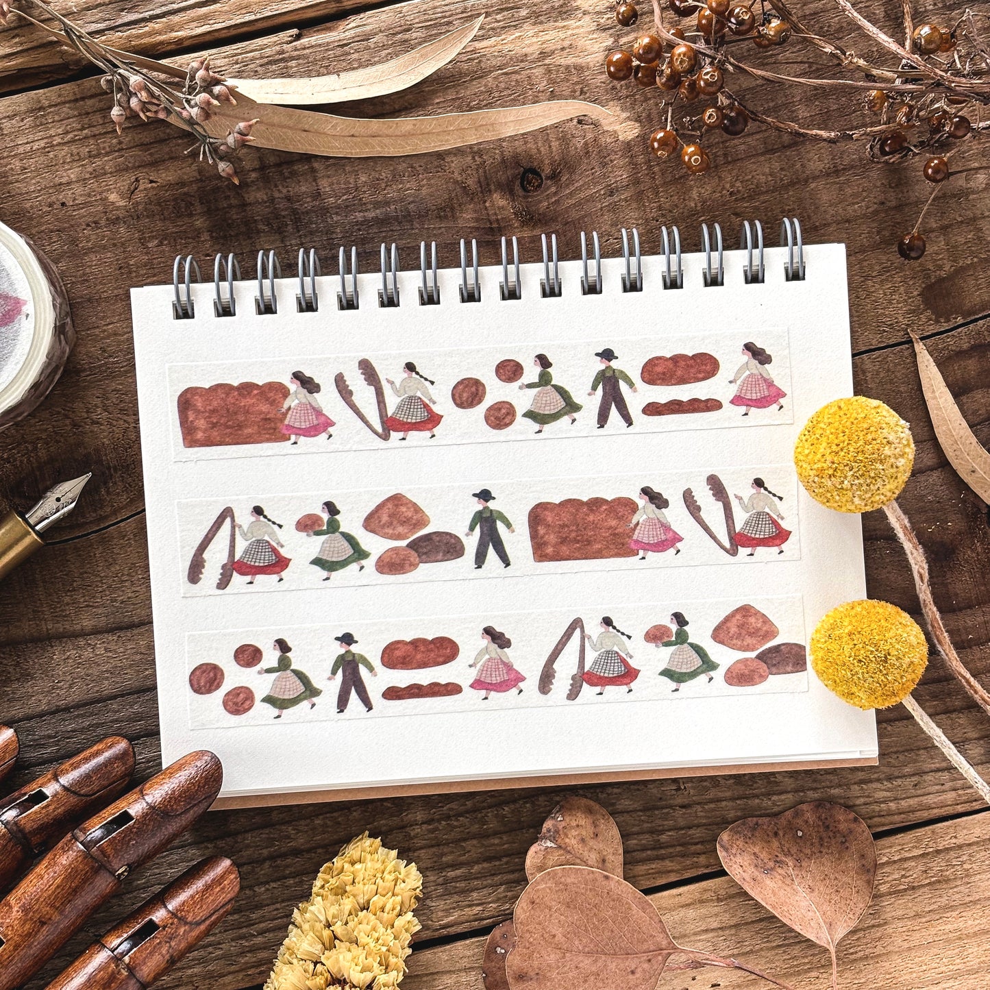 Necktie / Washi Tape - Dream about Bread