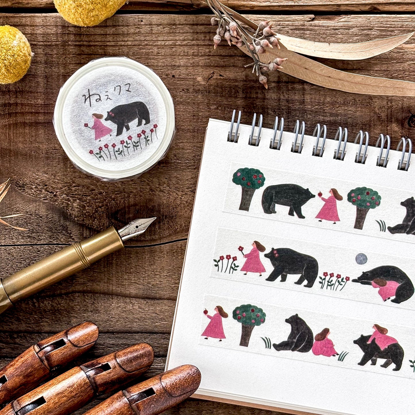 Necktie / Washi Tape - Hello Bear