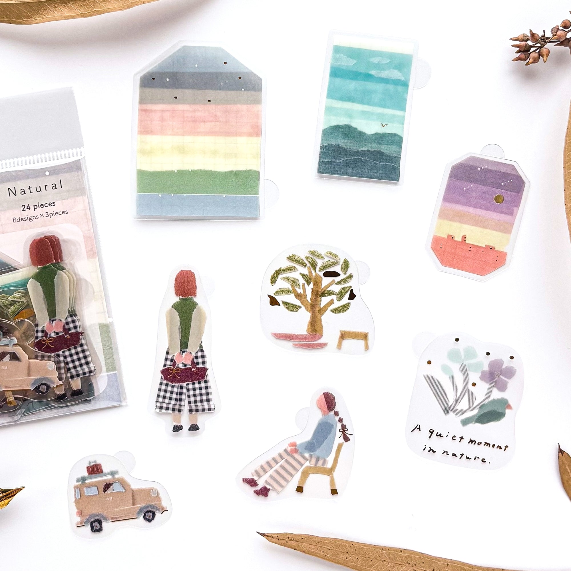 Miki Tamura / Flake Stickers - Natural