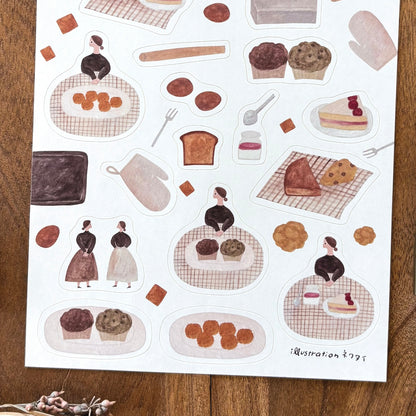 Necktie / Stickers - Sweets (A5 size)