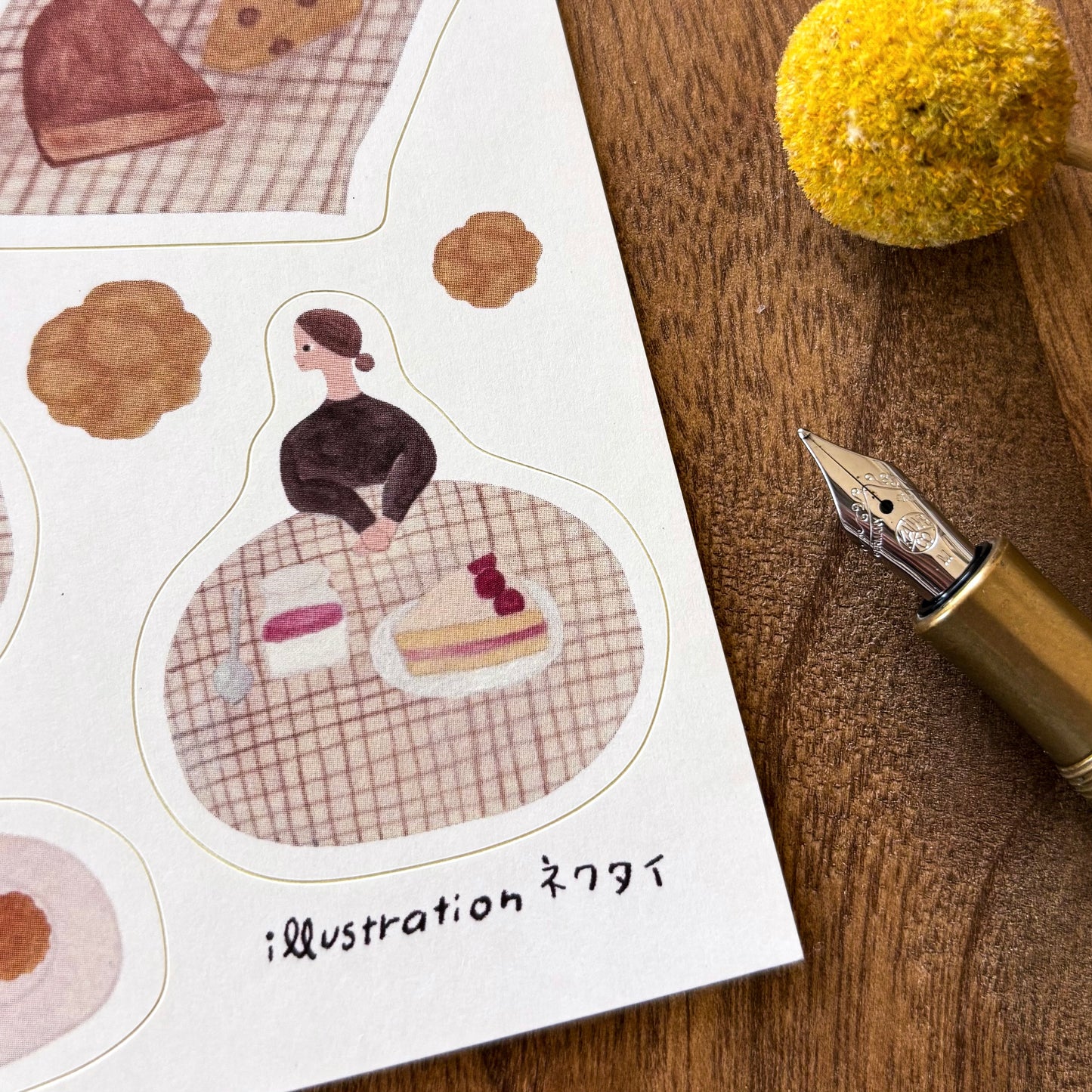 Necktie / Stickers - Sweets (A5 size)