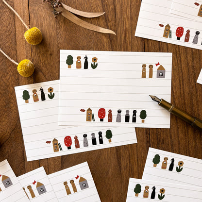 Necktie / Memo Sheet Set - Kokeshi