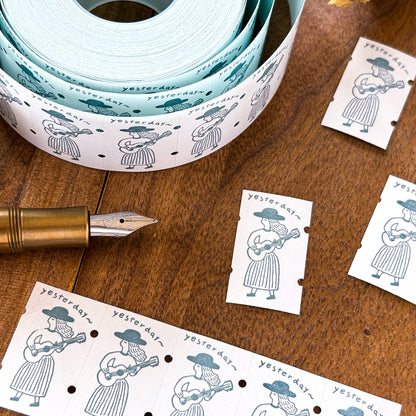 Necktie / Mini Labeler Stickers - yesterday