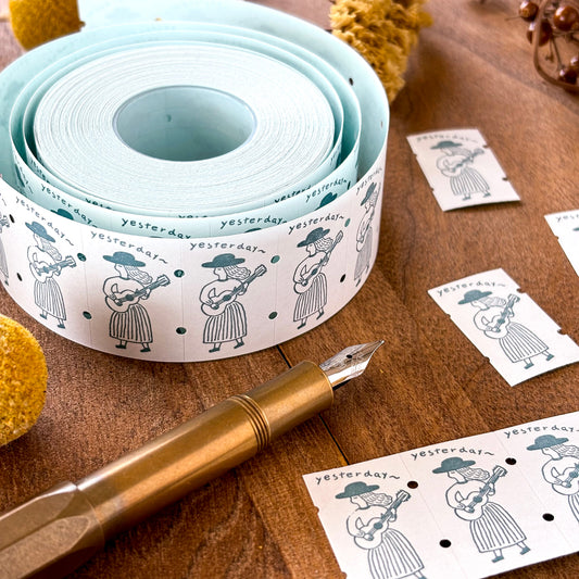 Necktie / Mini Labeler Stickers - yesterday