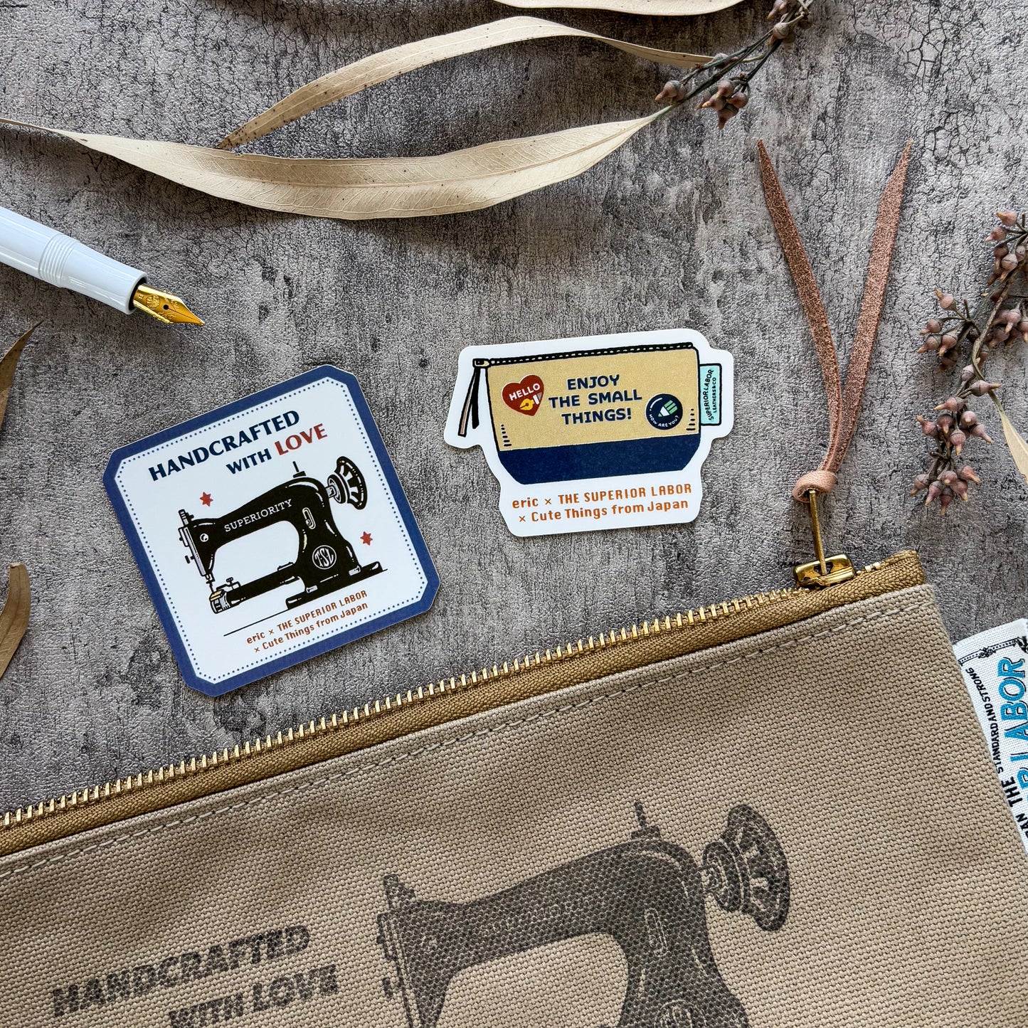 [Houston Exclusive] TSL x eric x CTFJ / Canvas Pouch - Handcrafted with Love