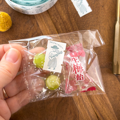 Necktie / Mini Labeler Stickers - yesterday