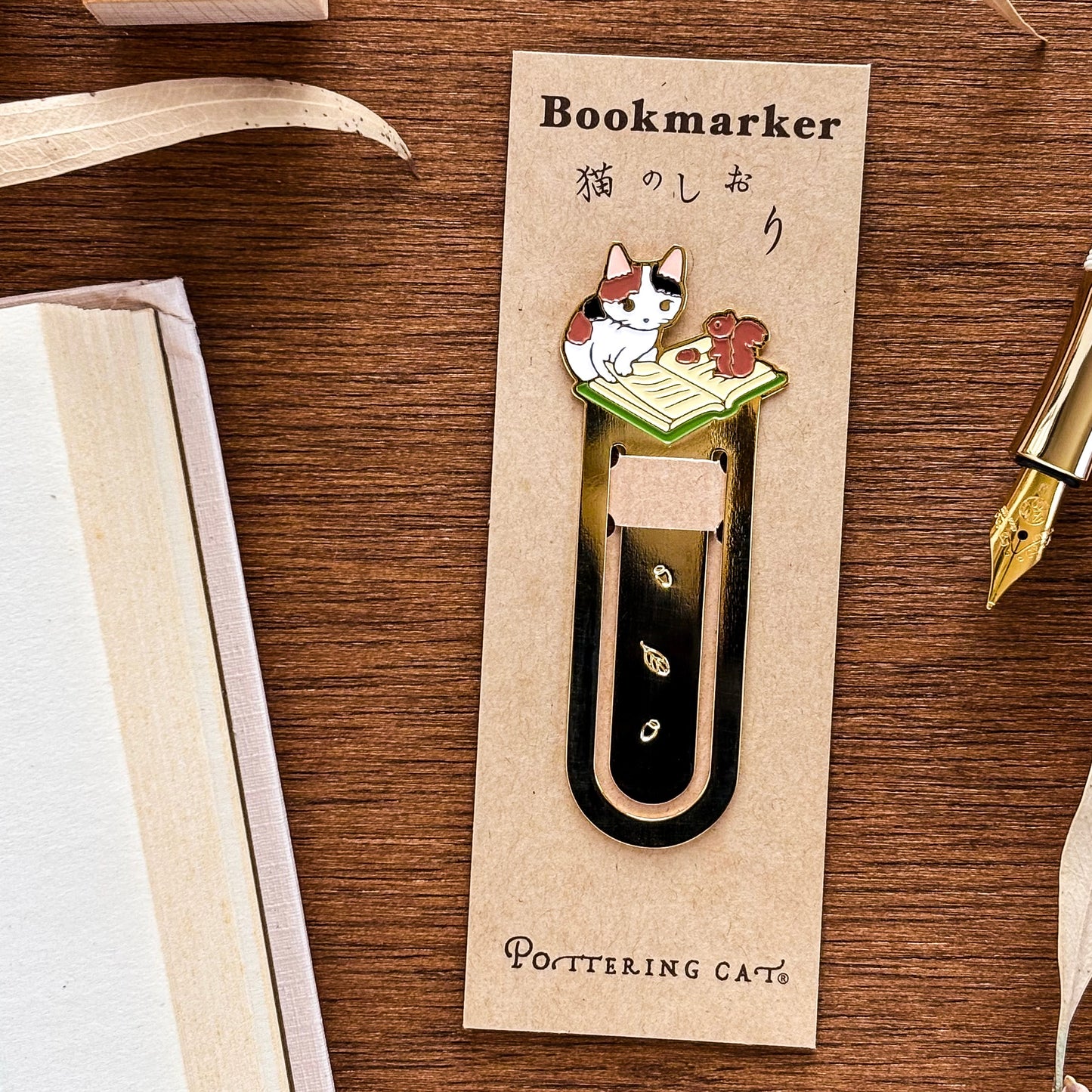 Pottering Cat / Bookmark - Happy Friends