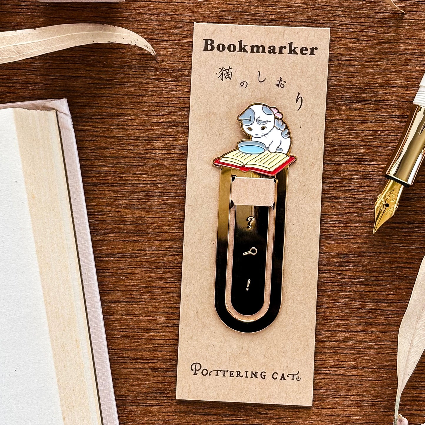 Pottering Cat / Bookmark - Research