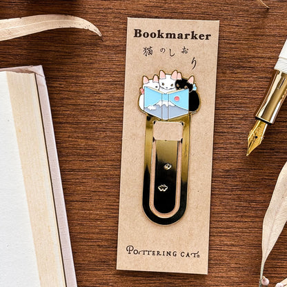 Pottering Cat / Bookmark - Travel Plan
