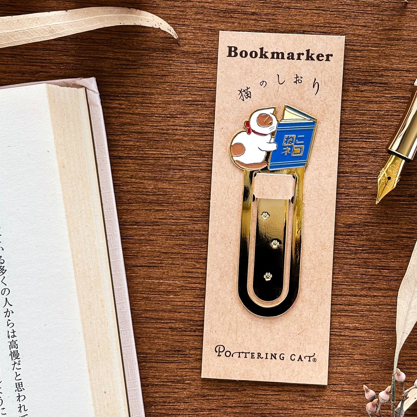 Pottering Cat / Bookmark - Dictionary