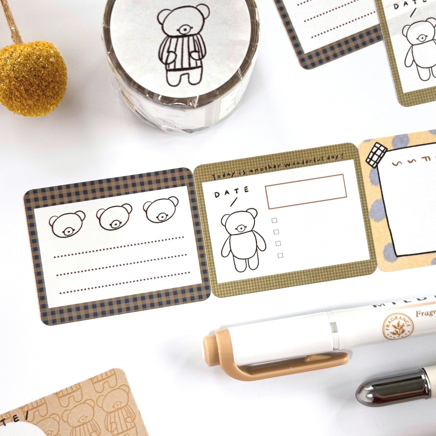 Ranmyu / Roll Sticky Note - Bear's Memo