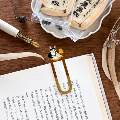 Pottering Cat / Bookmark - Night Time