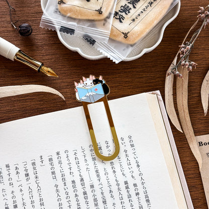 Pottering Cat / Bookmark - Travel Plan