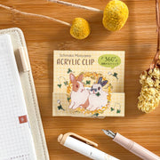 Shinako Moriyama / Rotating Paper Clip - Bunny & Mimosa