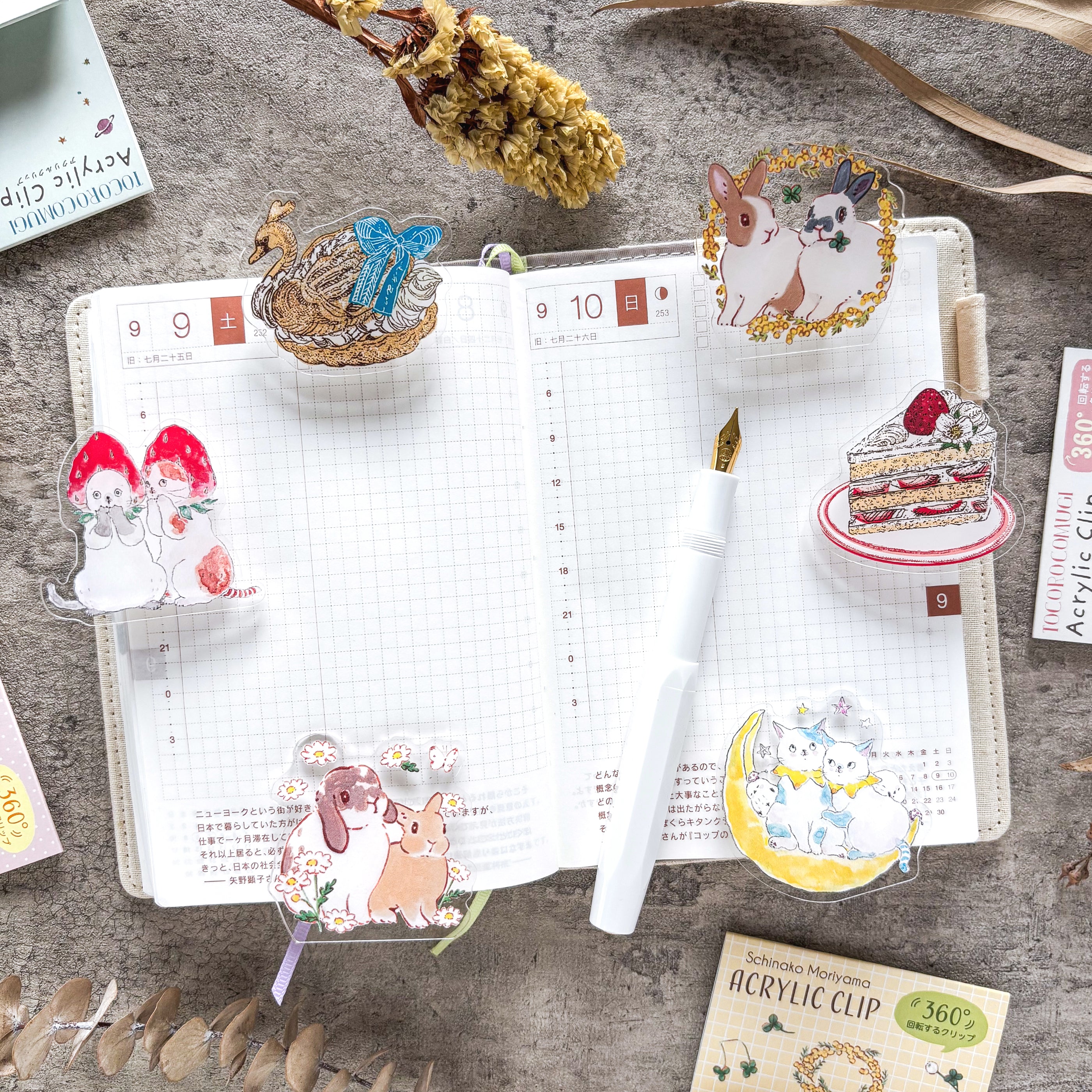 いのうえ彩 / アクリルクリップ「ショートケーキ」 – Cute Things from
