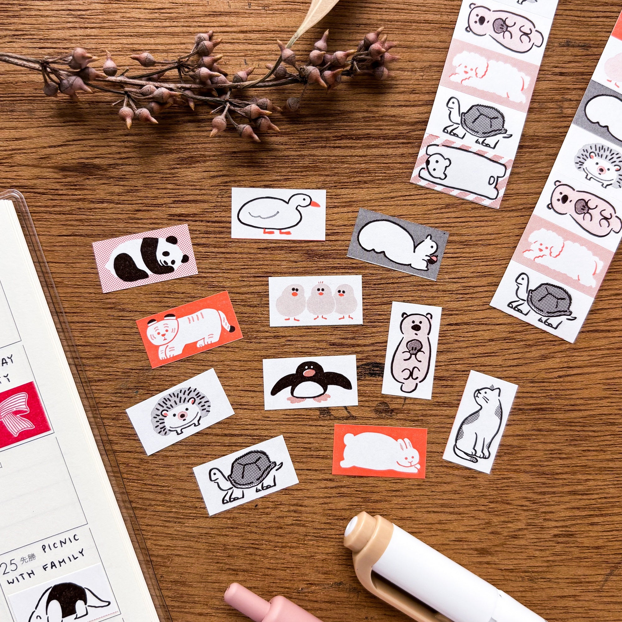 Baum deco Stickers - Animals