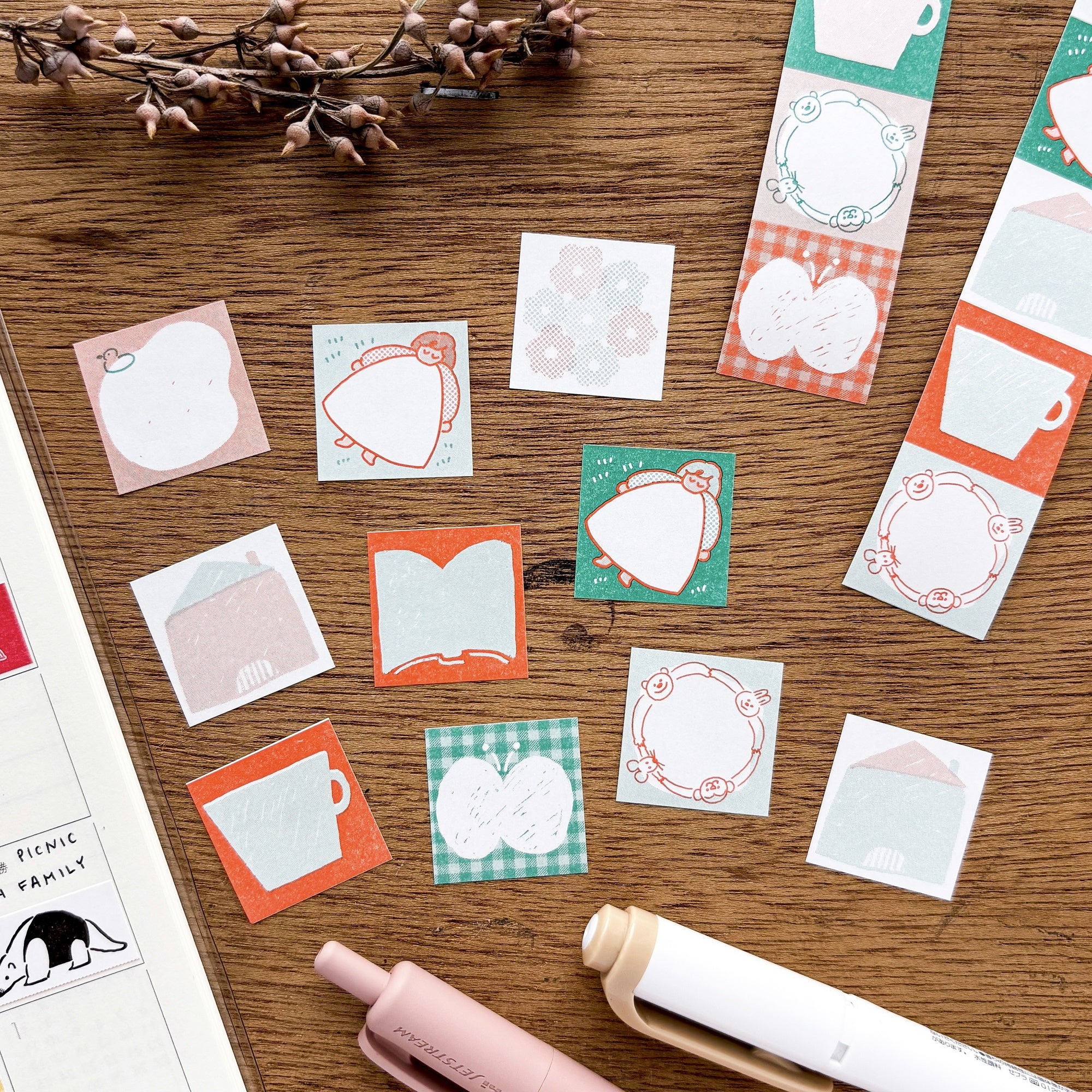 Baum deco Stickers - Square Cozy