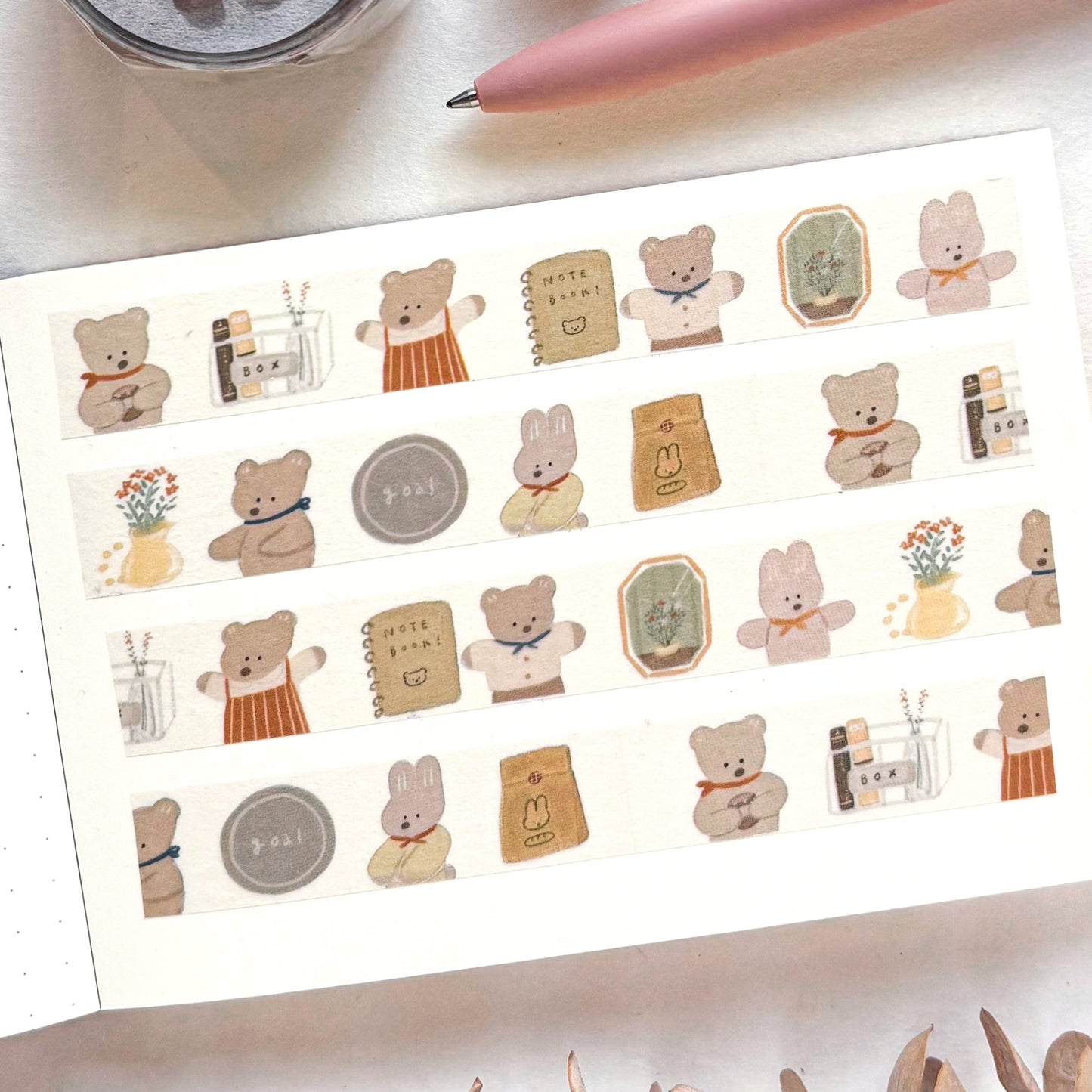 Ranmyu / Washi Tape - Happy Bears